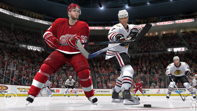NHL 09 - PS2 Screen