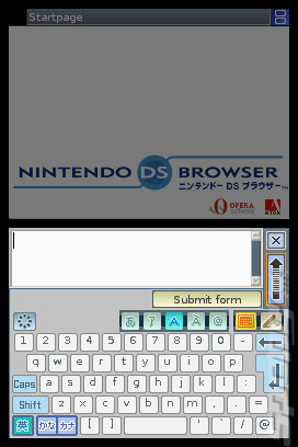 Nintendo DS Browser - DS/DSi Screen