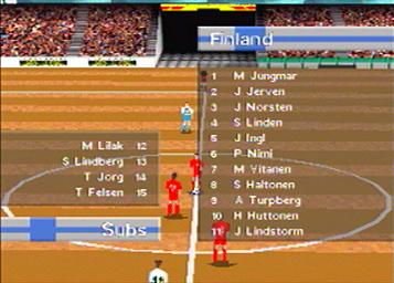 Olympic Soccer - PlayStation Screen