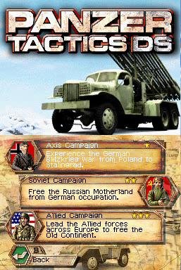 Panzer Tactics DS - DS/DSi Screen