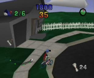 Paperboy - N64 Screen