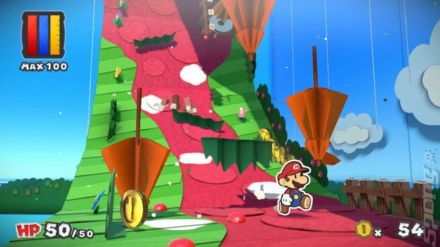 Paper Mario: Colour Splash - Wii U Screen