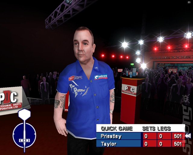 PDC World Championship Darts - PS2 Screen