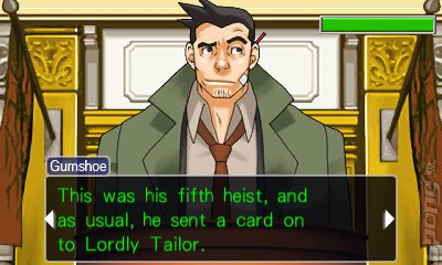 Phoenix Wright: Ace Attorney: Trilogy - 3DS/2DS Screen