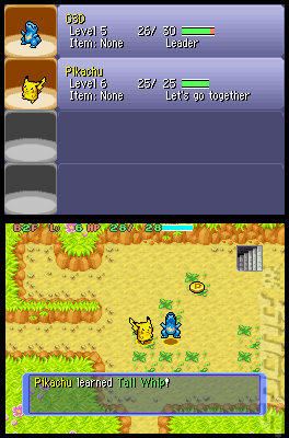 Pokemon Mystery Dungeon: Blue Rescue Team - DS/DSi Screen