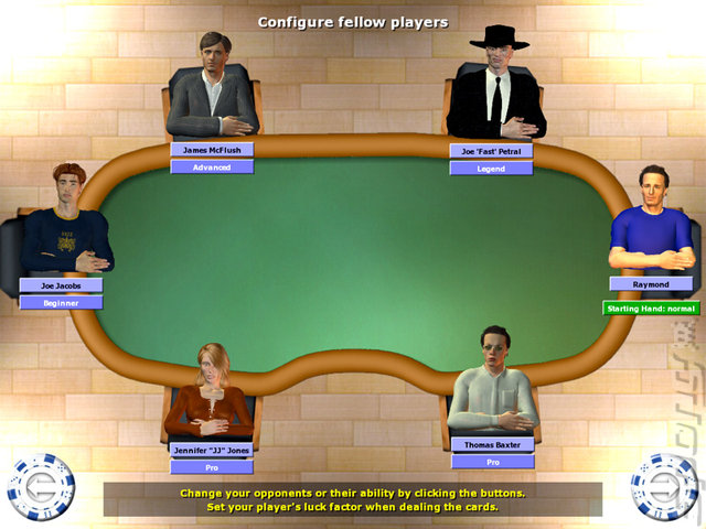 Poker Simulator - PC Screen