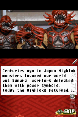 Power Rangers: Samurai - DS/DSi Screen