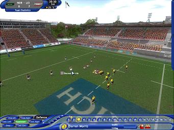 Pro Rugby Manager 2004 - PC Screen