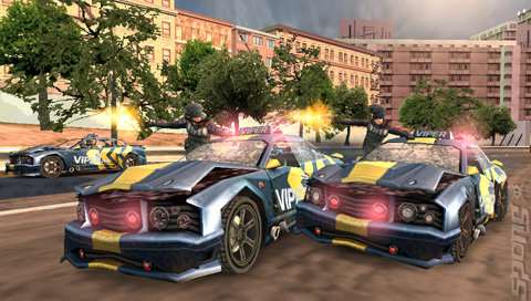 Pursuit Force: Extreme Justice - PSP Screen