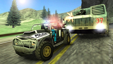 Pursuit Force: Extreme Justice - PSP Screen