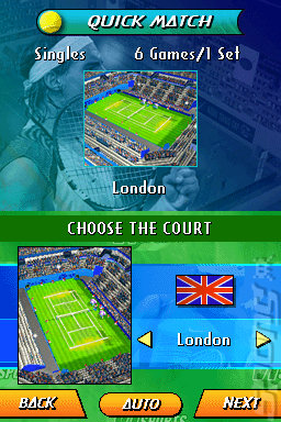 Rafa Nadal Tennis - DS/DSi Screen