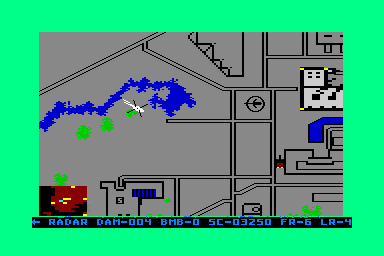 Raid on Bungeling Bay - C64 Screen