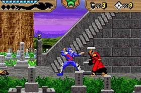 Revenge of Shinobi, The - GBA Screen