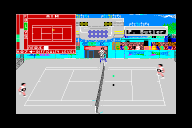 Serve and Volley - C64 Screen