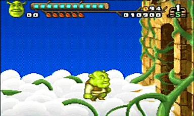 Shrek: Reekin' Havoc - GBA Screen