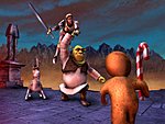 Shrek SuperSlam - GBA Screen