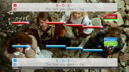 SingStar Abba - PS3 Screen