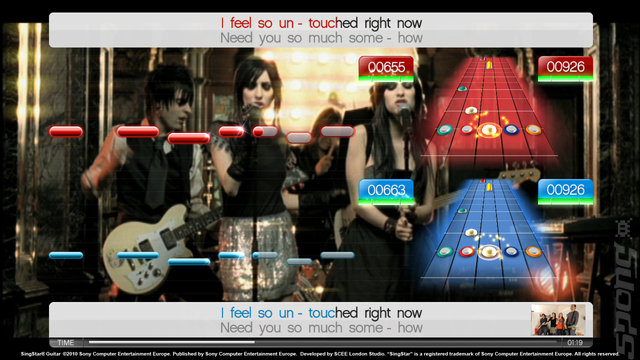 SingStar Guitar - PS3 Screen