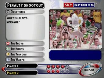 Sky Sports Football Quiz - PlayStation Screen