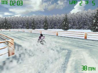 Snowmobile Racing - PC Screen