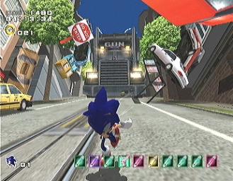 Sonic Adventure 2 - Dreamcast Screen