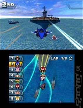 Sonic & All-Stars Racing Transformed - 3DS/2DS Screen