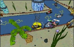 SpongeBob Squarepants Boating Bash - DS/DSi Screen