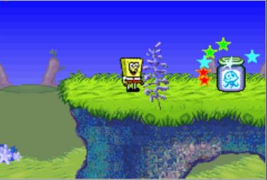 SpongeBob SquarePants: SuperSponge - GBA Screen