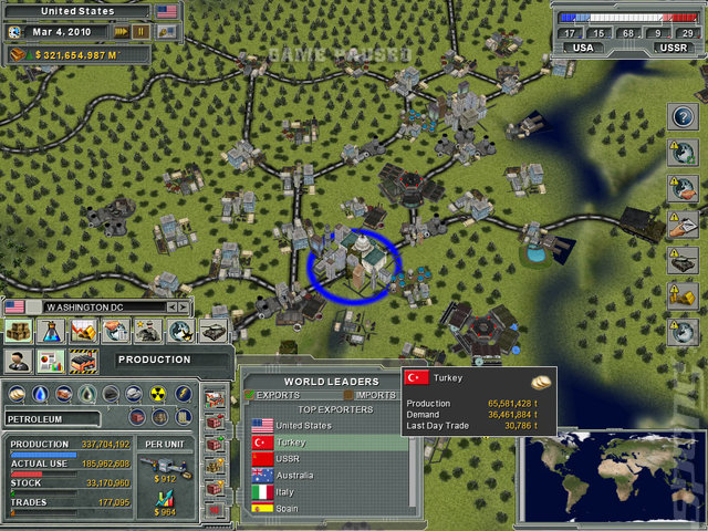 Supreme Ruler: Cold War - PC Screen
