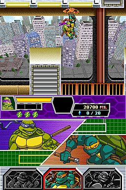 Teenage Mutant Ninja Turtles 3: Mutant Nightmare - DS/DSi Screen