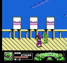 Teenage Mutant Ninja Turtles 3: The Manhattan Project - NES Screen