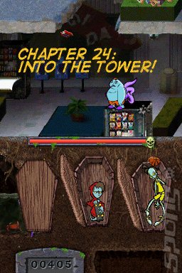 Teenage Zombies: Invasion of the Alien Brain Thingys! - DS/DSi Screen