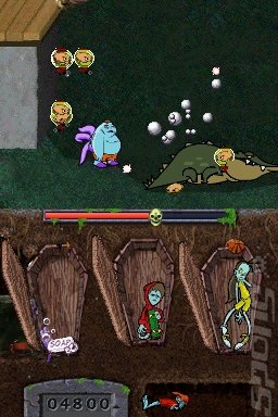 Teenage Zombies: Invasion of the Alien Brain Thingys! - DS/DSi Screen