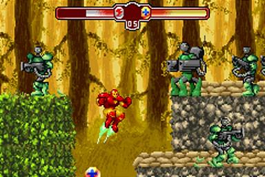 The Invincible Iron Man - GBA Screen