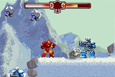 The Invincible Iron Man - GBA Screen