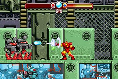 The Invincible Iron Man - GBA Screen