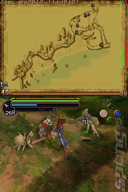 The Lord of the Rings: Aragorn's Quest - DS/DSi Screen