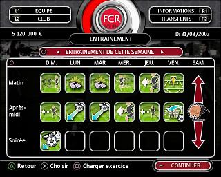 Total Club Manager 2004 - PS2 Screen