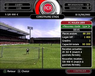 Total Club Manager 2004 - PS2 Screen