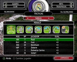 Total Club Manager 2004 - PS2 Screen