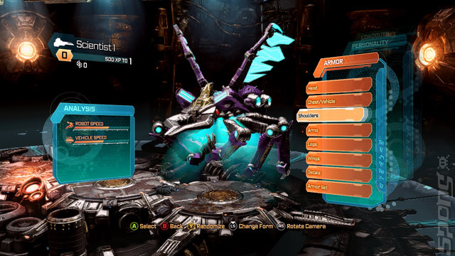 Transformers: Fall of Cybertron - Xbox 360 Screen