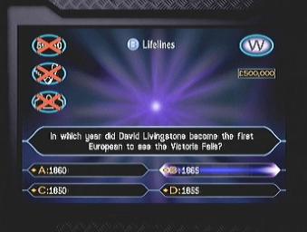 Who Wants To Be A Millionaire? - Dreamcast Screen