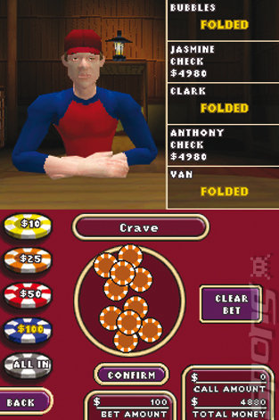World Championship Poker Deluxe Edition - DS/DSi Screen