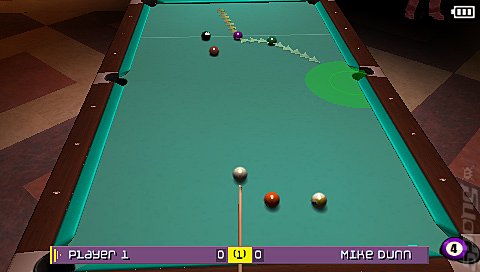 World Pool Championship 2007 - PSP Screen