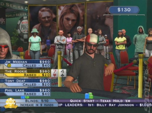 World Series of Poker - PS2 Screen