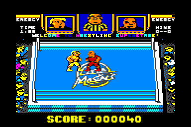 Wrestling Superstars - C64 Screen