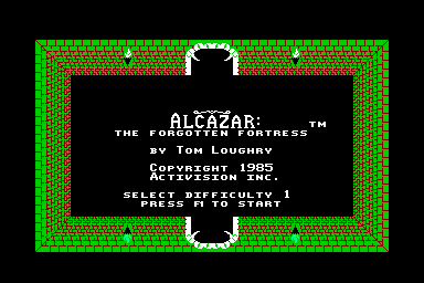 Alcazar: The Forgotten Fortress - C64 Screen