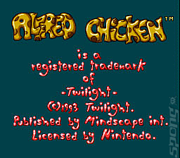 Alfred Chicken - SNES Screen