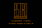 Astro Dodge - C64 Screen