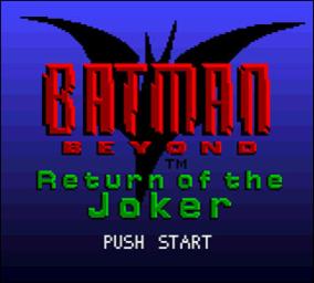Batman Of The Future: Return Of The Joker  - Game Boy Color Screen